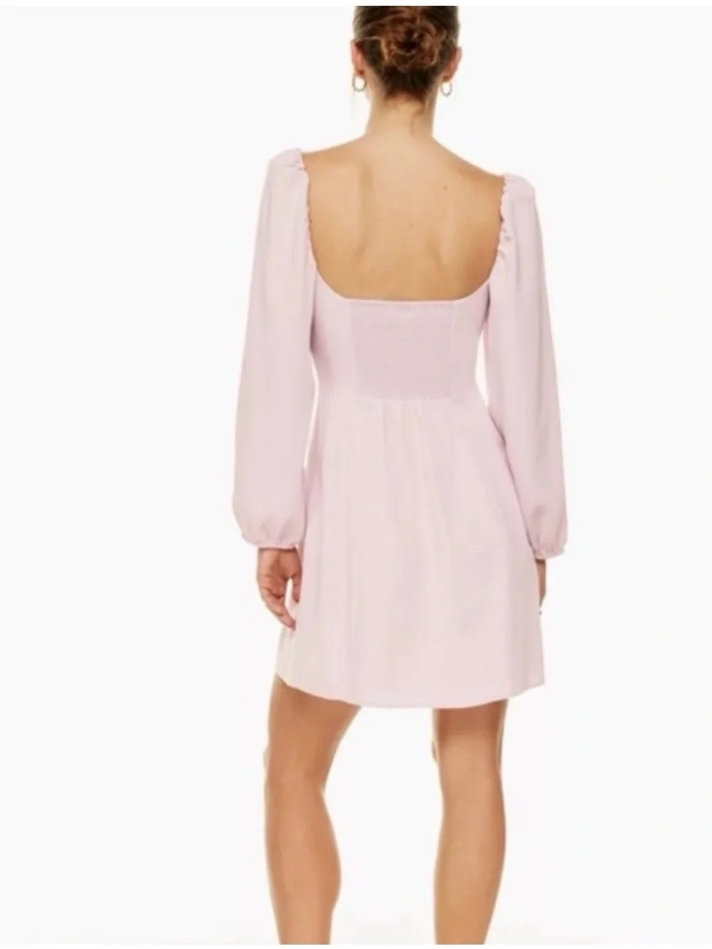 Aritzia Wilfred Novella Dress, featuring a sweetheart bustier neckline